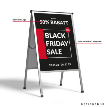 DESIGNBOMB Black Friday Sale Plakat Aufsteller 2023