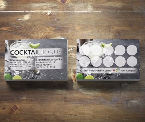 Premium Cocktail Bonuskarte Margarita Edition